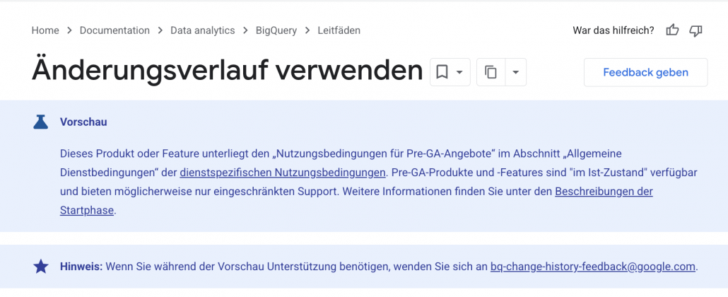 BigQuery- APPENDS- und CHANGES-Funktionen jetzt allgemein verfügbar (GA)